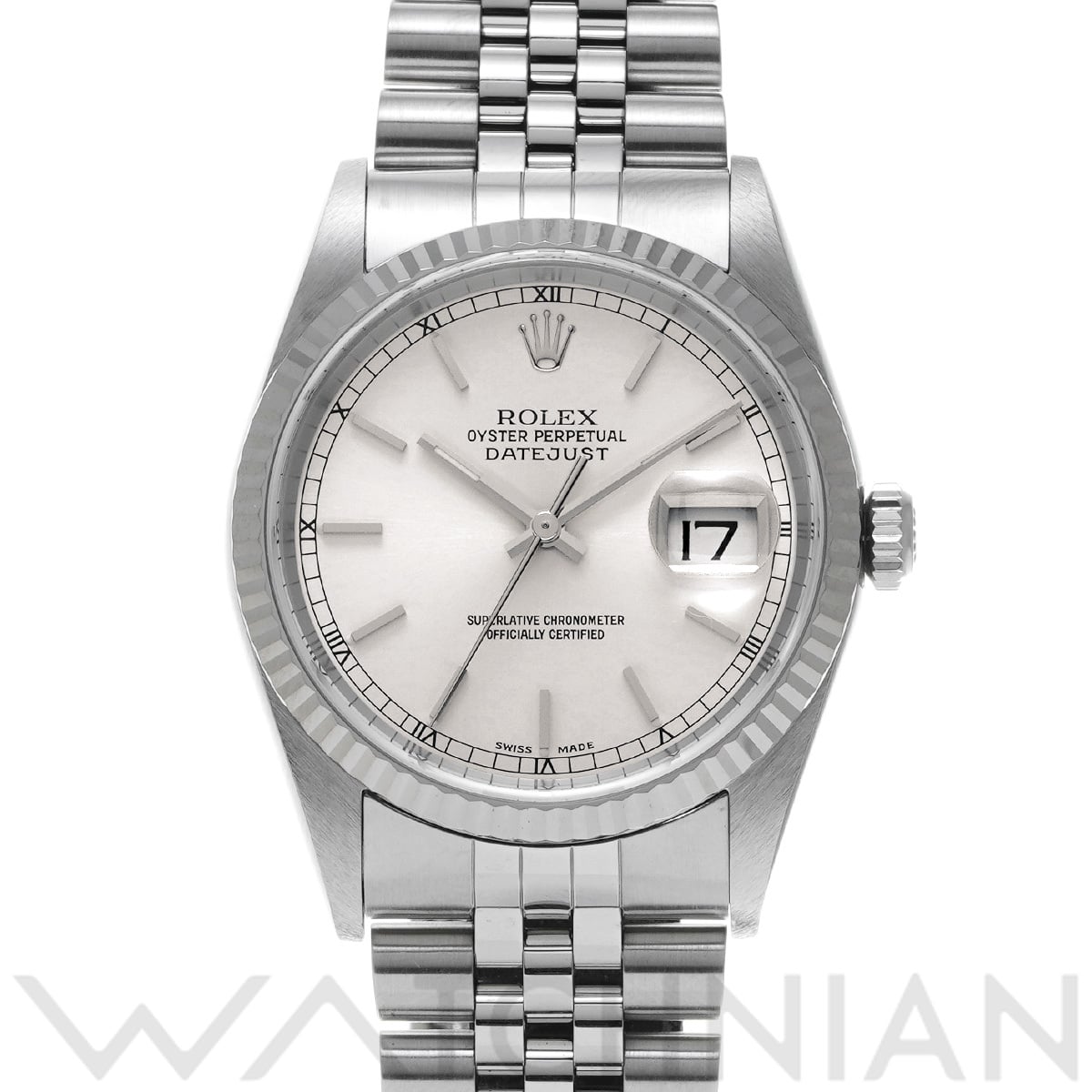 ロレックス デイトジャスト 16234 シルバー メンズ 時計 【中古】【wristwatch】