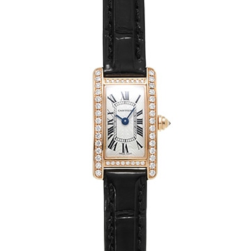 カルティエ タンク アメリカン ミニ WB710014 シルバー レディース 時計 【中古】【wristwatch】