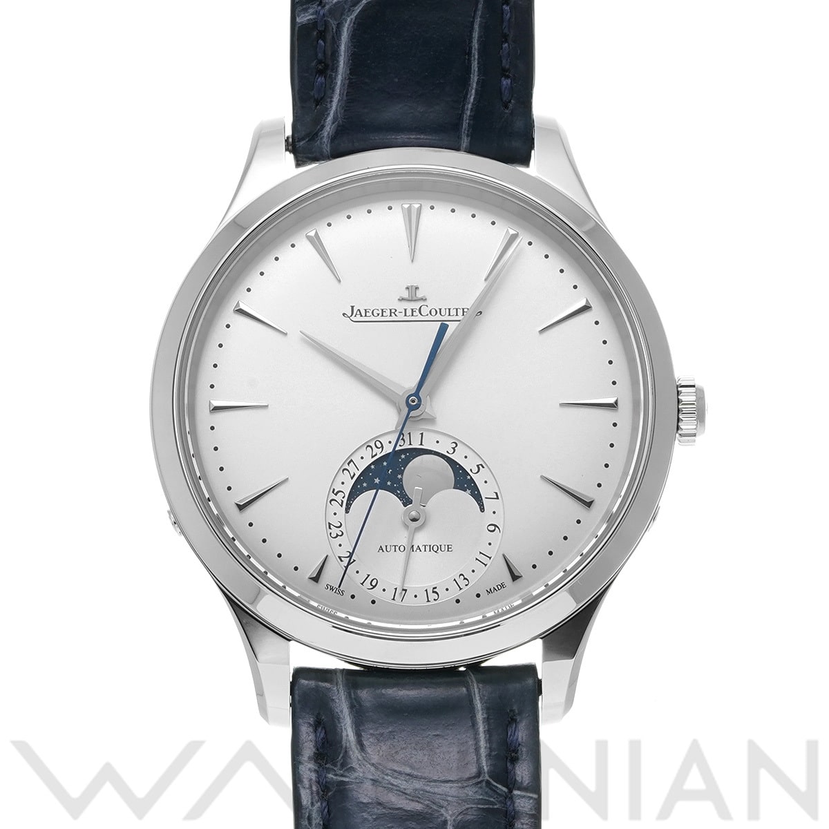 ジャガー ルクルト マスター ウルトラスリム ムーン 36 Q1248420 シルバー メンズ 時計 【中古】【wristwatch】