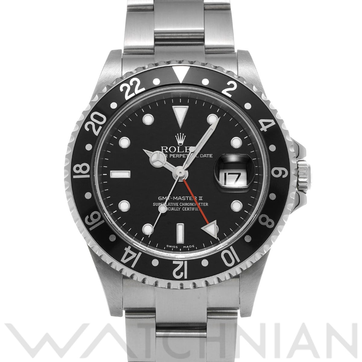 ロレックス GMTマスターII 16710 ブラック メンズ 時計 【中古】【wristwatch】