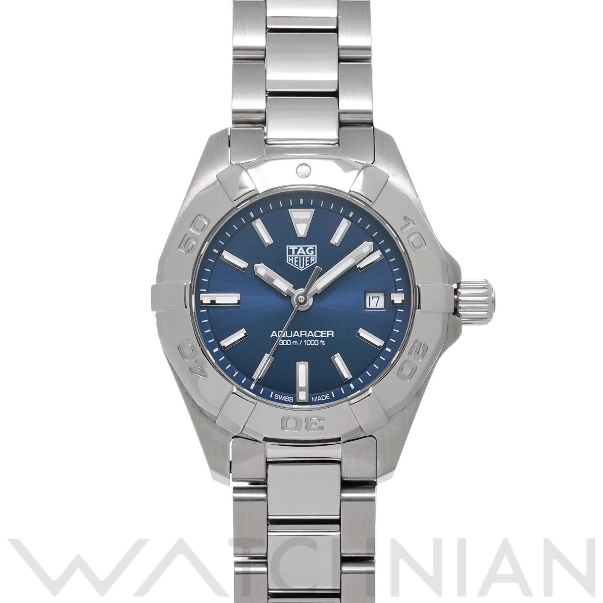 タグ ホイヤー アクアレーサー クォーツ WBD1412.BA0741 ブルー レディース 時計 【中古】【wristwatch】