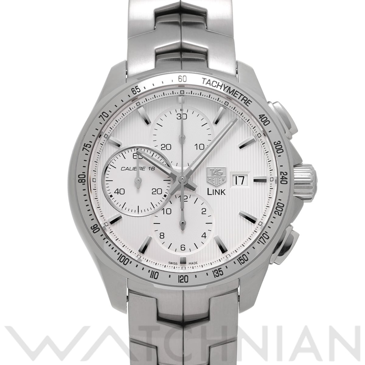 タグ ホイヤー リンク キャリバー16 クロノグラフ CAT2011.BA0952 シルバー メンズ 時計 【中古】【wristwatch】