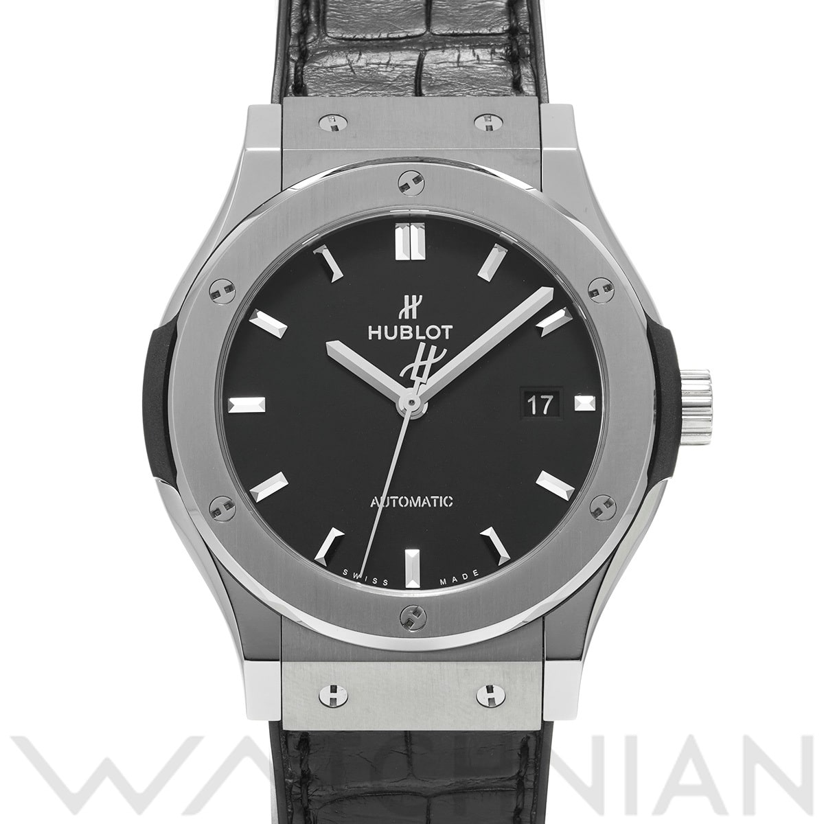 ウブロ クラシックフュージョン チタニウム 542.NX.1171.LR マットブラック メンズ 時計 【中古】【wristwatch】