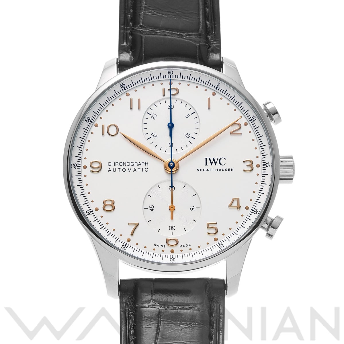 IWC ポルトギーゼ クロノグラフ IW371604 シルバー メンズ 時計 【中古】【wristwatch】