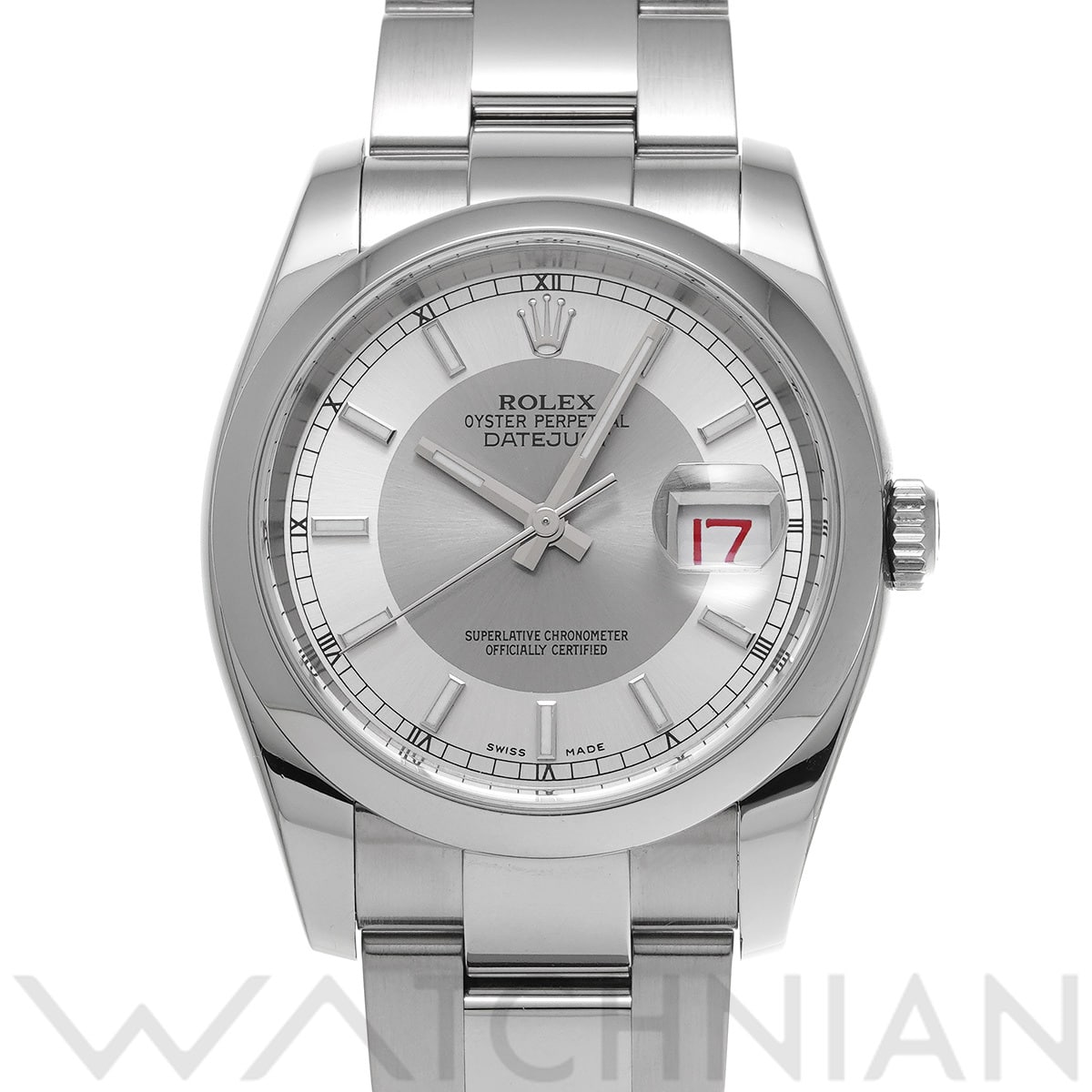 ロレックス デイトジャスト 36 116200 シルバー メンズ 時計 【中古】【wristwatch】