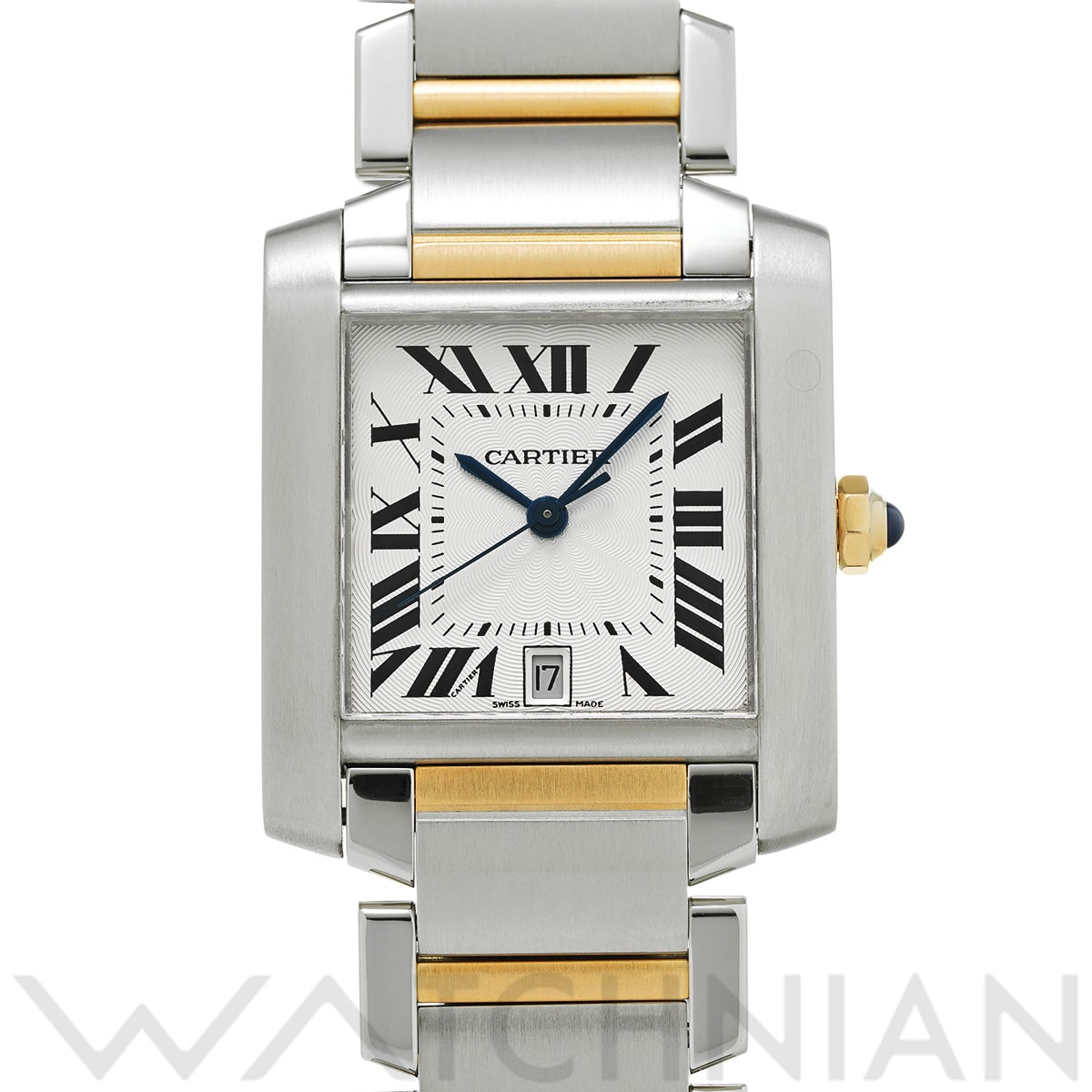 カルティエ タンク フランセーズ LM W51005Q4 シルバー メンズ 時計 【中古】【wristwatch】