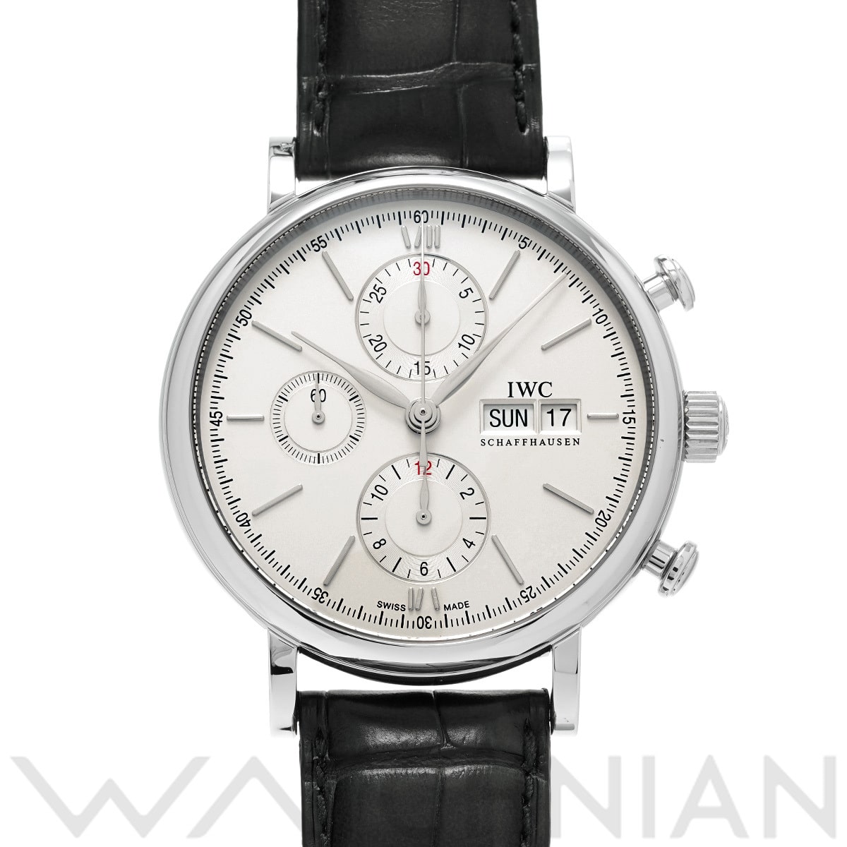 IWC ポートフィノ クロノグラフ IW391007 シルバー メンズ 時計 【中古】【wristwatch】