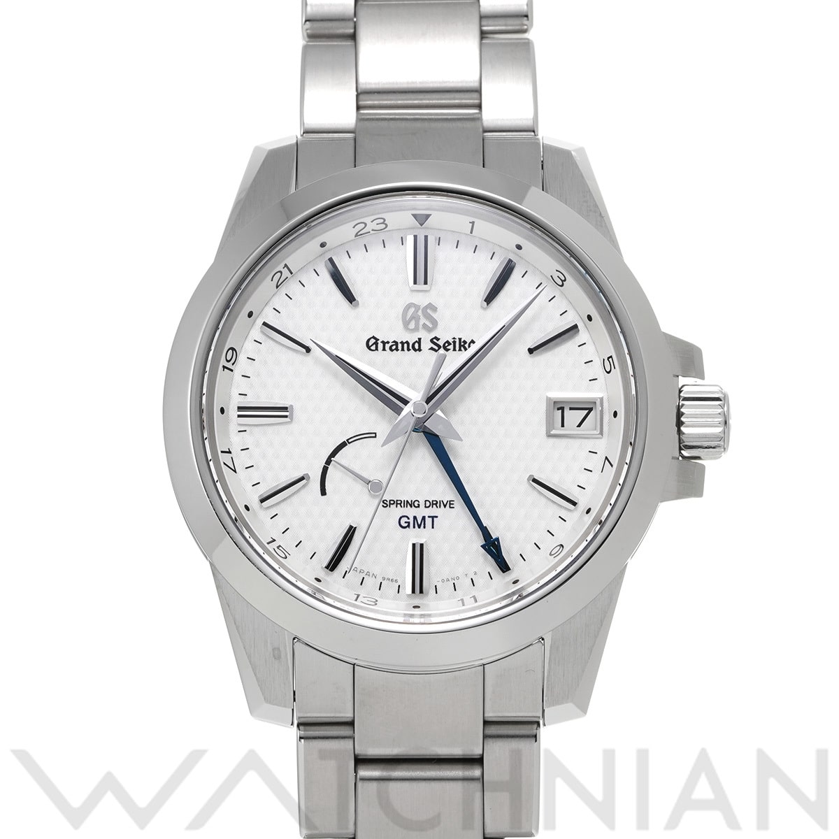 グランドセイコー ヘリテージコレクション スプリングドライブ GMT SBGE209 ホワイト メンズ 時計 【中古】【wristwatch】
