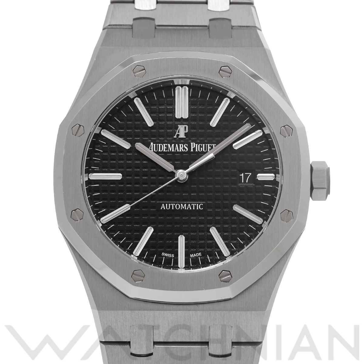 オーデマ ピゲ ロイヤルオーク 15400ST.OO.1220ST.01 ブラック メンズ 時計 【中古】【wristwatch】