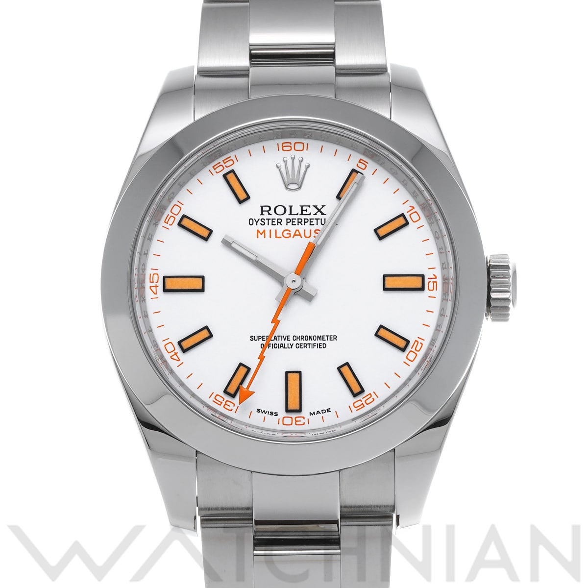 ロレックス ミルガウス 116400 ホワイト メンズ 時計 【中古】【wristwatch】