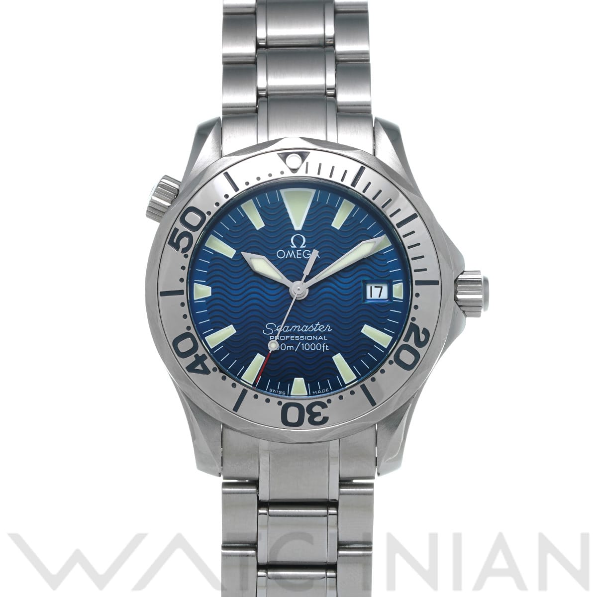 オメガ シーマスター プロフェッショナル 300 2263.80 ブルー メンズ 時計 【中古】【wristwatch】