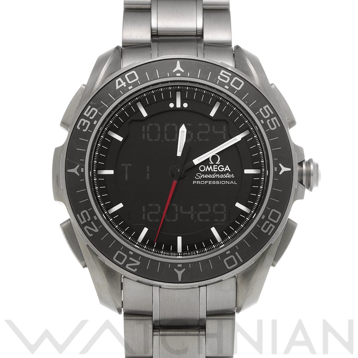 オメガ スピードマスター スカイウォーカー X-33 318.90.45.79.01.001 ブラック メンズ 時計 【中古】【wristwatch】