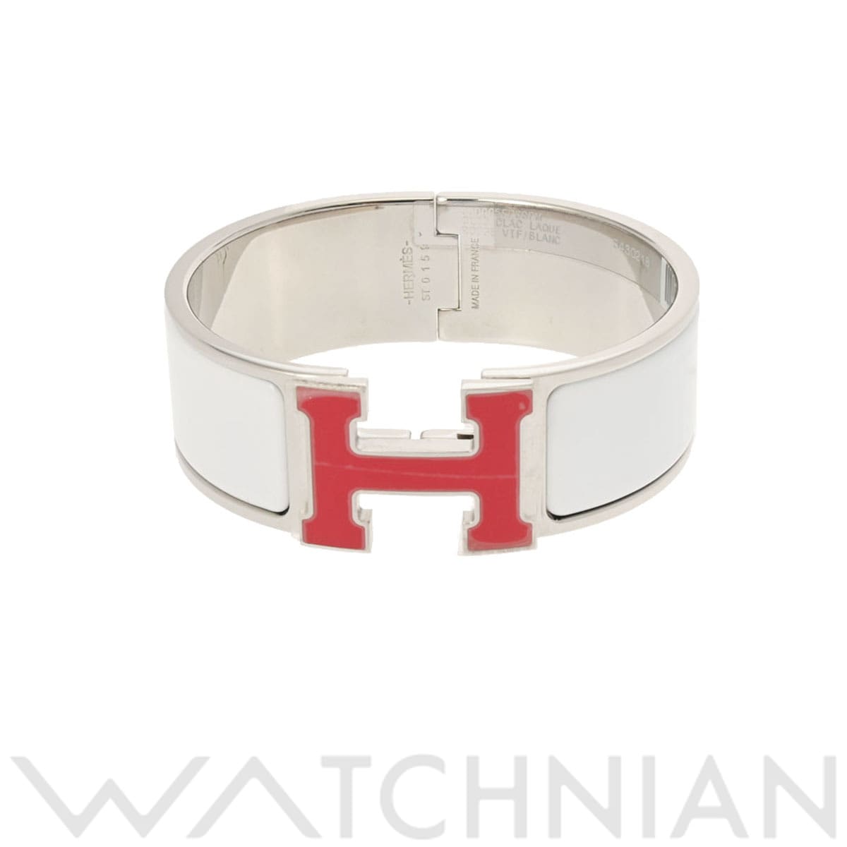エルメス クリックH ホワイト エナメル ユニセックス ジュエリー 【未使用】【jewelry】