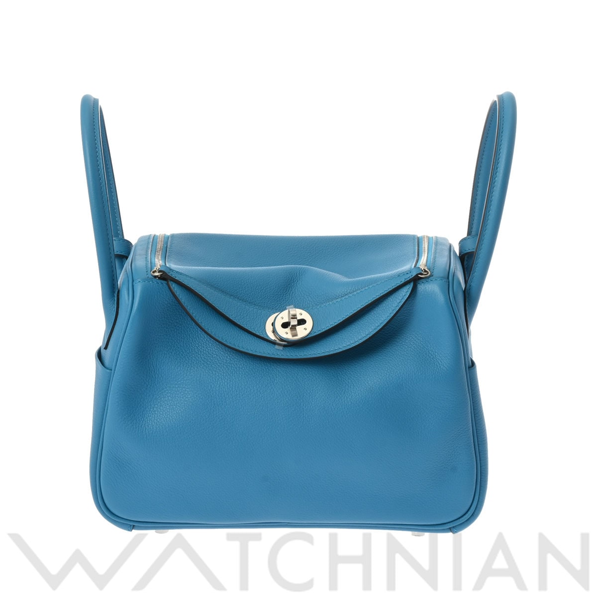 エルメス リンディ 26 ヴェルソ 2WAY ブルーザンジバル/パラジウム金具 エバーカラー レディース バッグ 【中古】【bag】