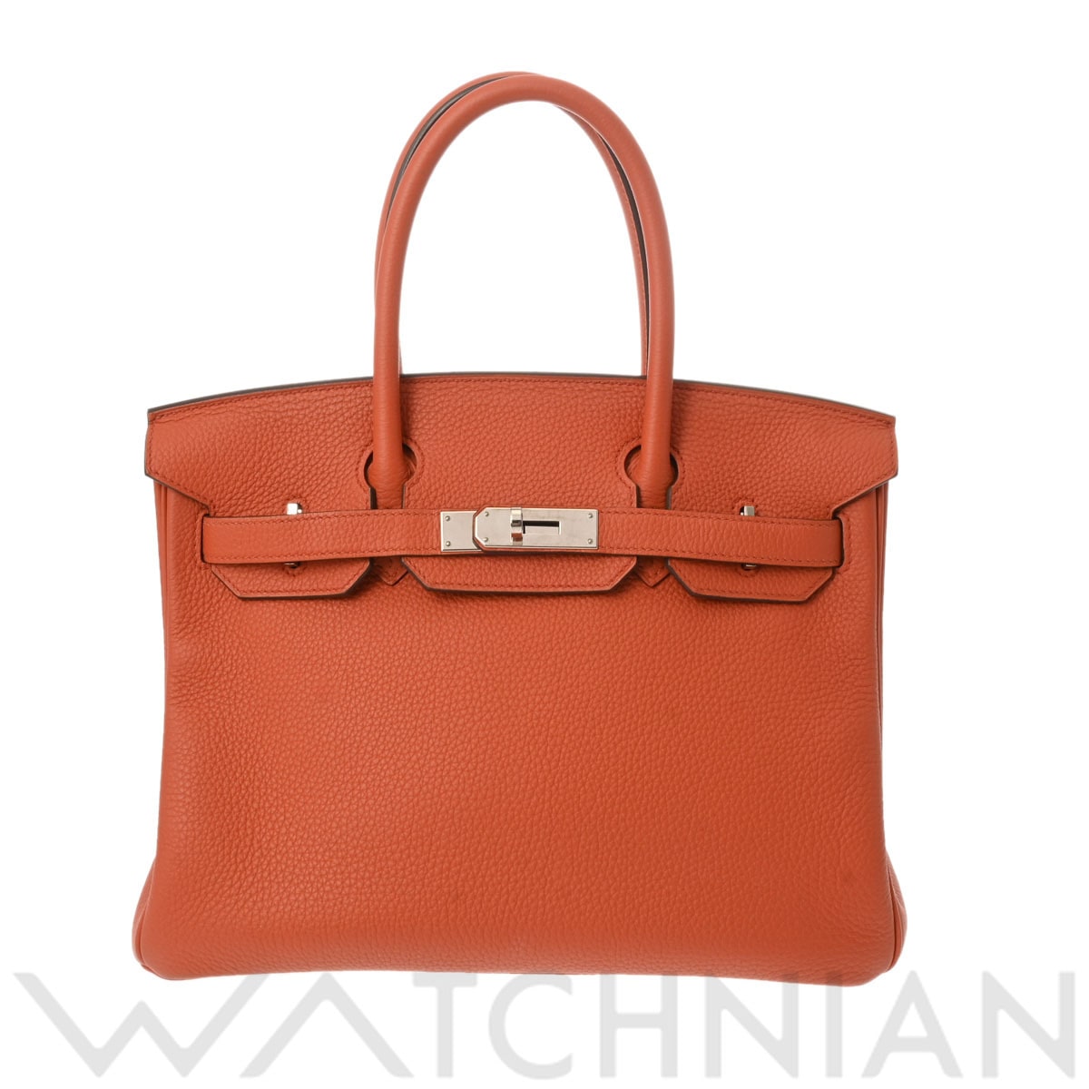 エルメス バーキン 30 オレンジ/パラジウム金具 トリヨンクレマンス レディース バッグ 【中古】【bag】
