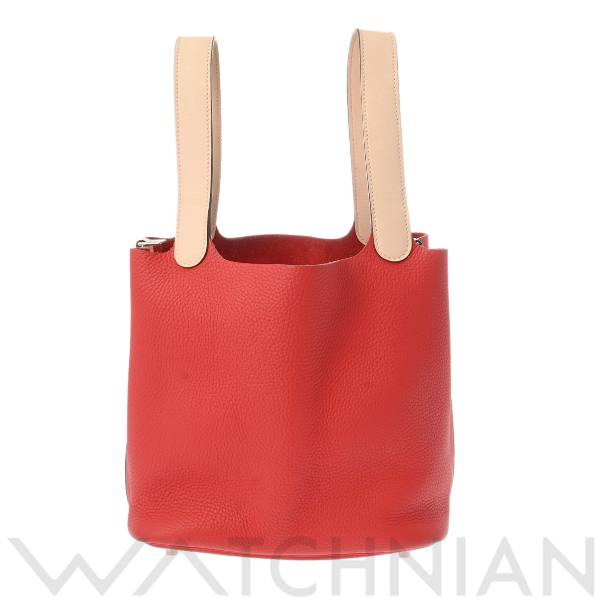 エルメス ピコタンロック タッチ MM ルージュトマト/ローズエグランタイン トリヨンクレマンス レディース バッグ 【中古】【bag】