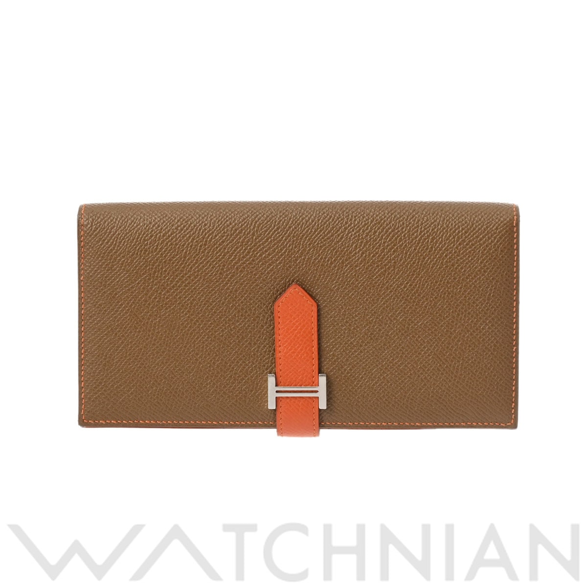 エルメス ベアンスフレ アルザン/フー/パラジウム金具 ヴォーエプソン ユニセックス 財布 【中古】【purse】