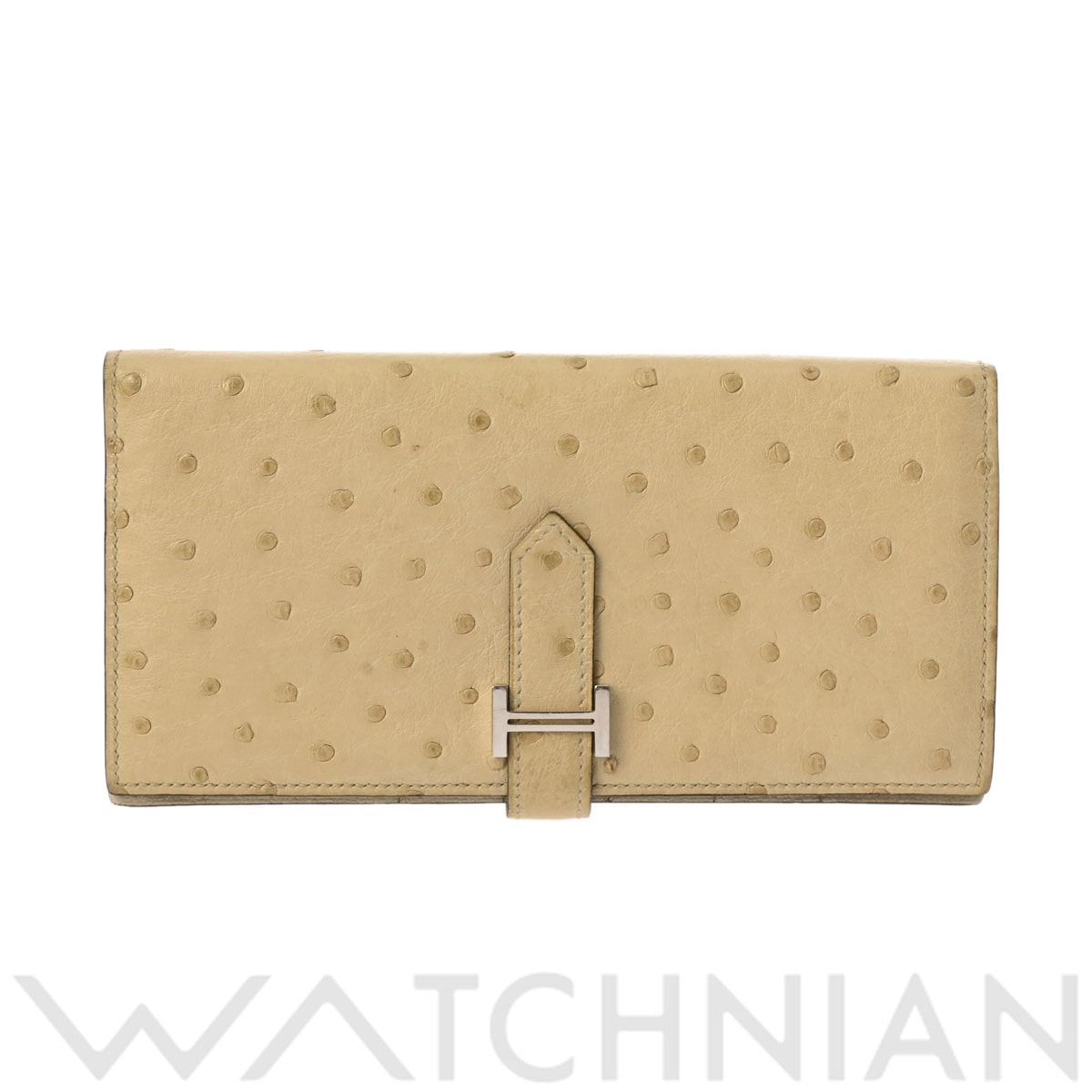 エルメス ベアンスフレ パーシュマン オーストリッチ ユニセックス 財布 【中古】【purse】