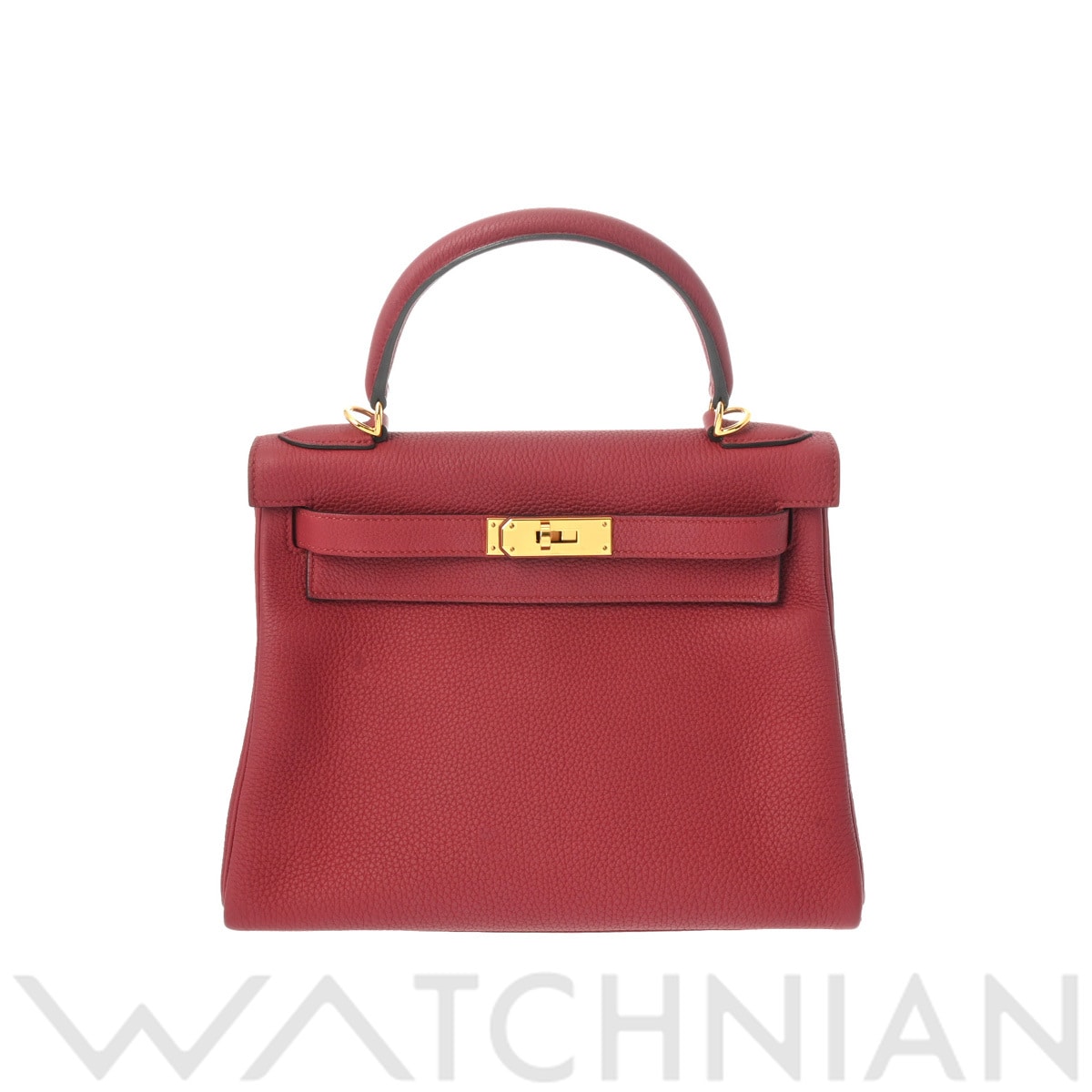 エルメス ケリー 28 内縫い 2WAY ルージュグレナ/ゴールド金具 トゴ レディース バッグ 【中古】【bag】