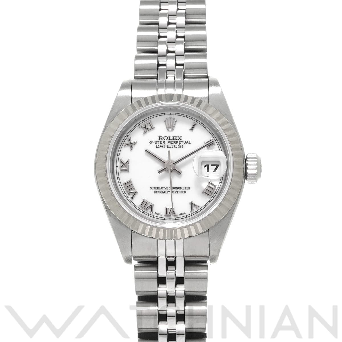 ロレックス デイトジャスト 79174 ホワイト レディース 時計 【中古】【wristwatch】