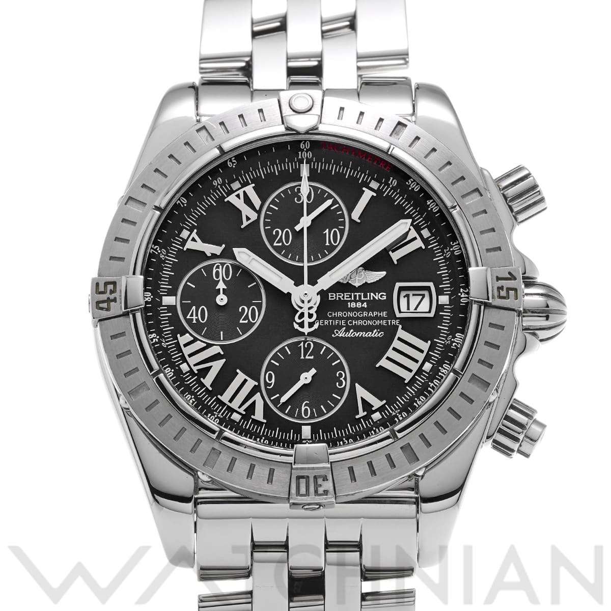 ブライトリング クロノマット エボリューション A156B98PA ブラック メンズ 時計 【中古】【wristwatch】