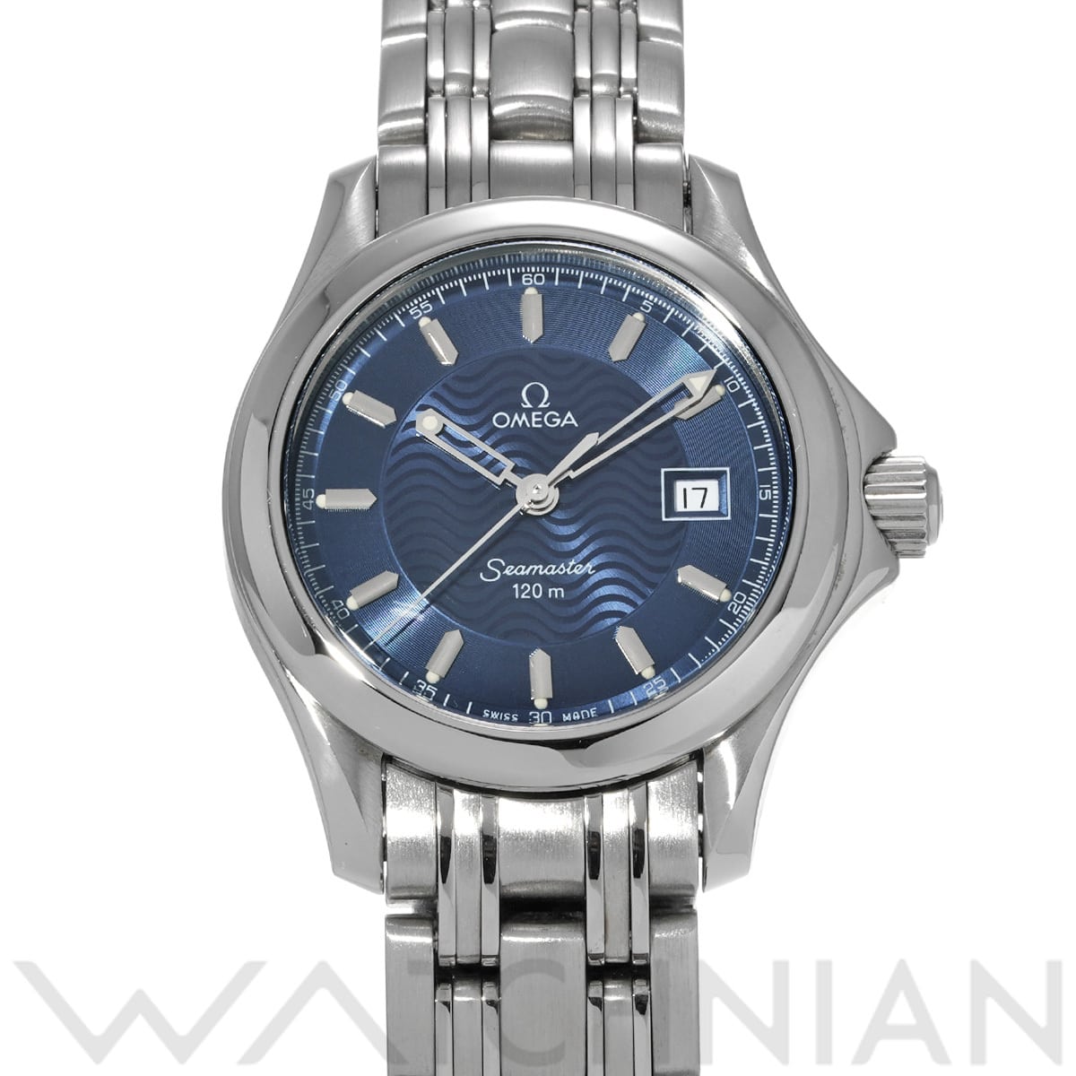 オメガ シーマスター 120 クォーツ 2571.81 ブルー レディース 時計 【中古】【wristwatch】