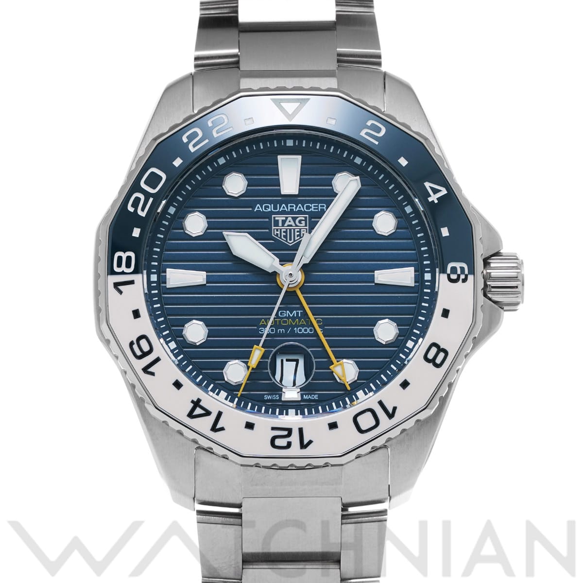 タグ ホイヤー アクアレーサー プロフェッショナル 300 キャリバー7 GMT WBP2010.BA0632 ブルー メンズ 時計 【中古】【wristwatch】