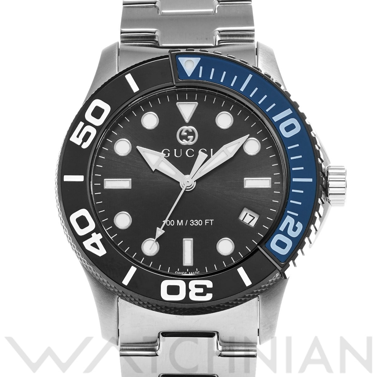 グッチ Gタイムレス　ダイバー YA126281 ブラック メンズ 時計 【中古】【wristwatch】
