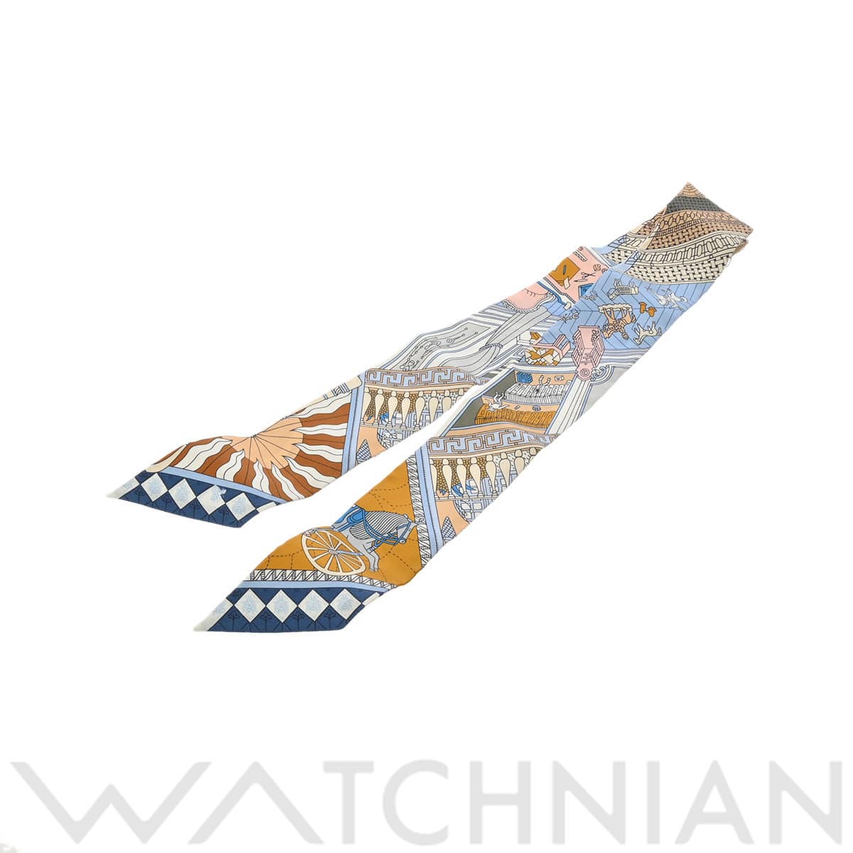 エルメス ツイリー OBJETS DE CURIOSITE マルチカラー 063757S シルク100％ レディース 【新品】【other】