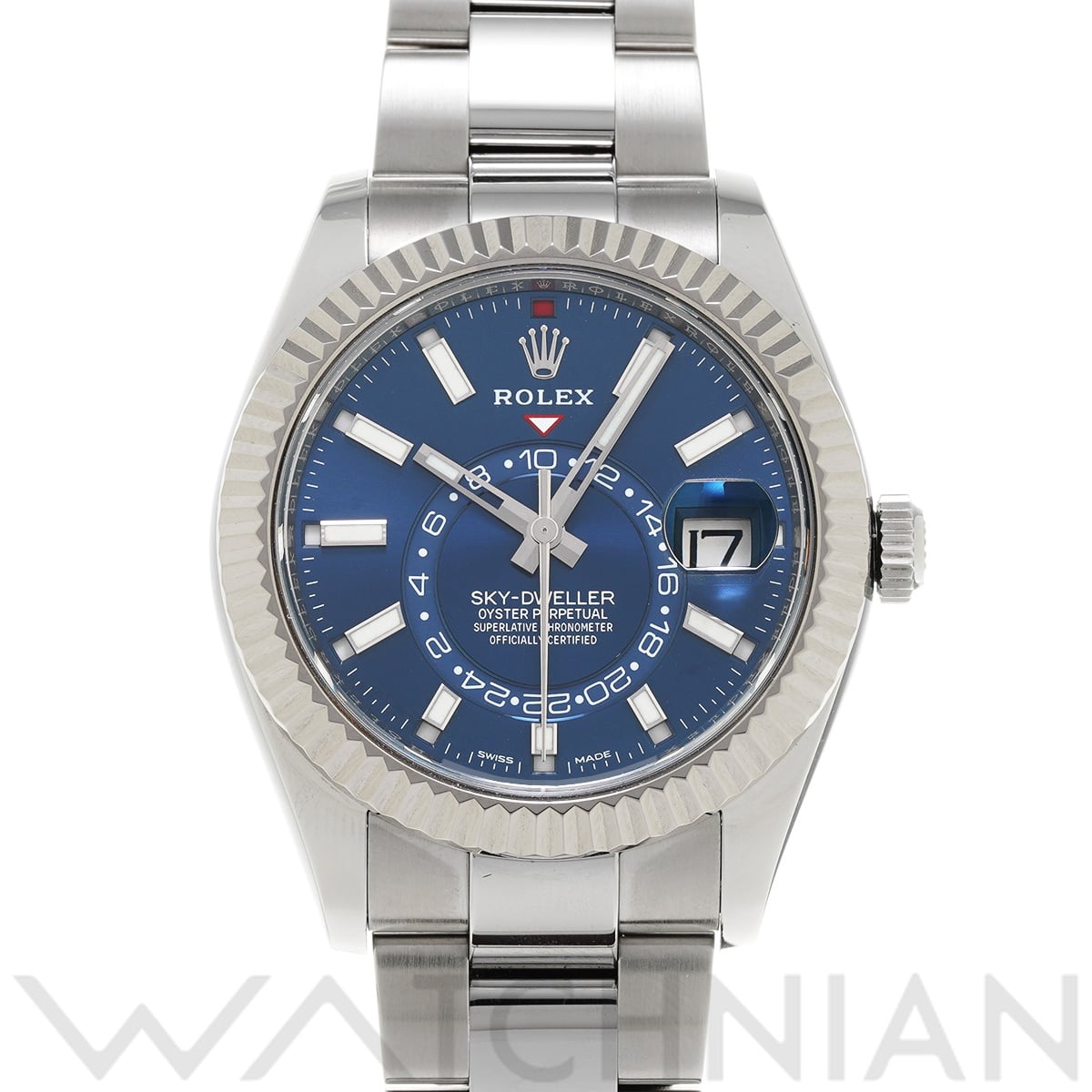ロレックス スカイドゥエラー 326934 ブライトブルー メンズ 時計 【中古】【wristwatch】