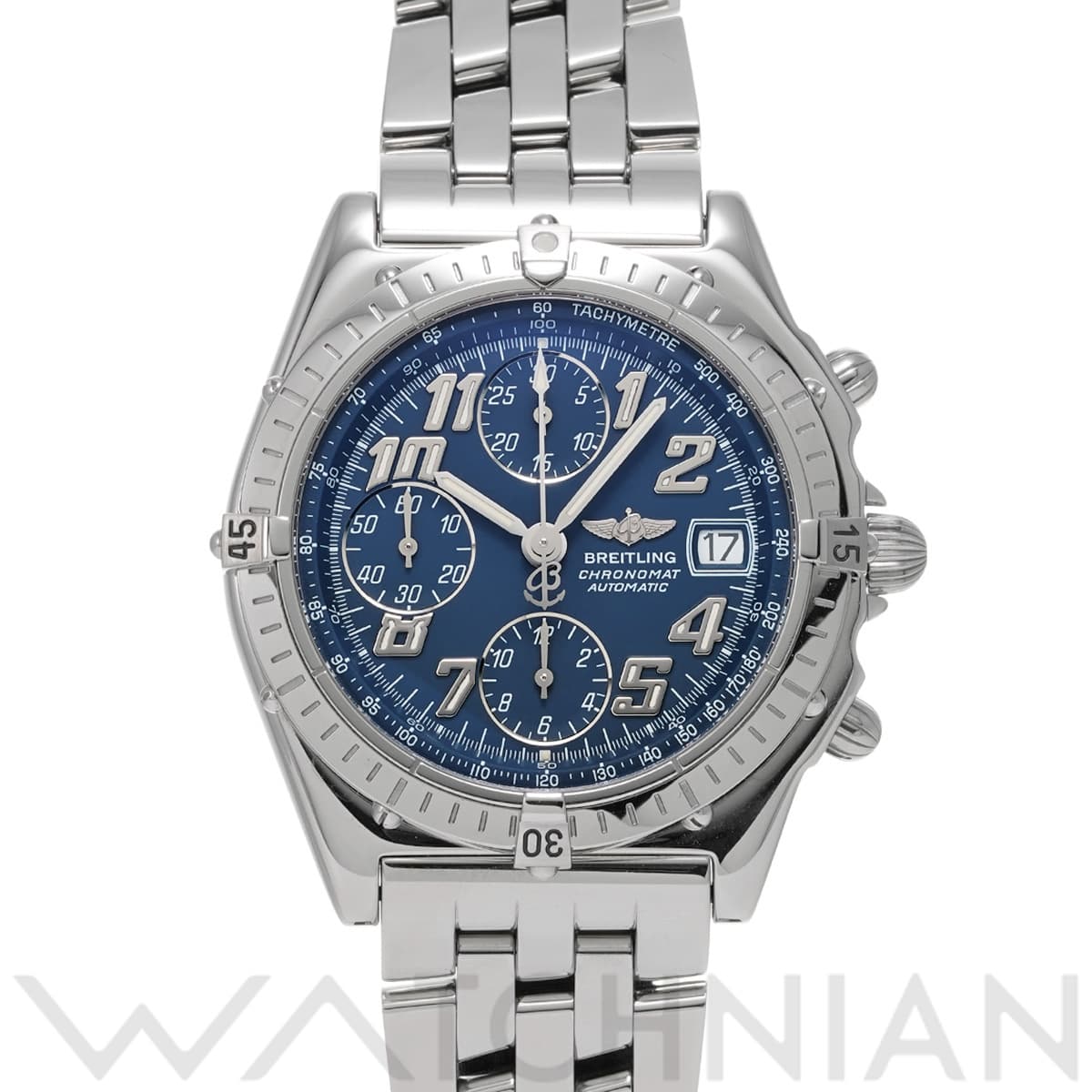 ブライトリング クロノマット  ブラックバード A13050 ブルー メンズ 時計 【中古】【wristwatch】