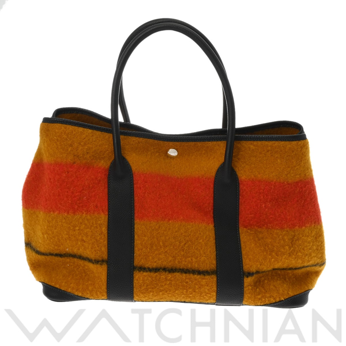 エルメス ガーデンパーティ PM ロカバール マルチカラー/パラジウム金具 ウール/レザー ユニセックス バッグ 【中古】【bag】