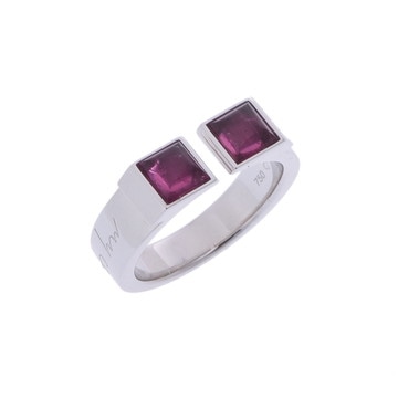 オメガ マイチョイスリング #54 シルバー K18ホワイトゴールド WG レディース ジュエリー 【中古】【jewelry】