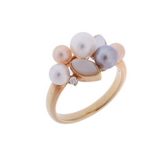 タサキ デザインリング #12 ゴールド K18イエローゴールド YG レディース ジュエリー 【中古】【jewelry】