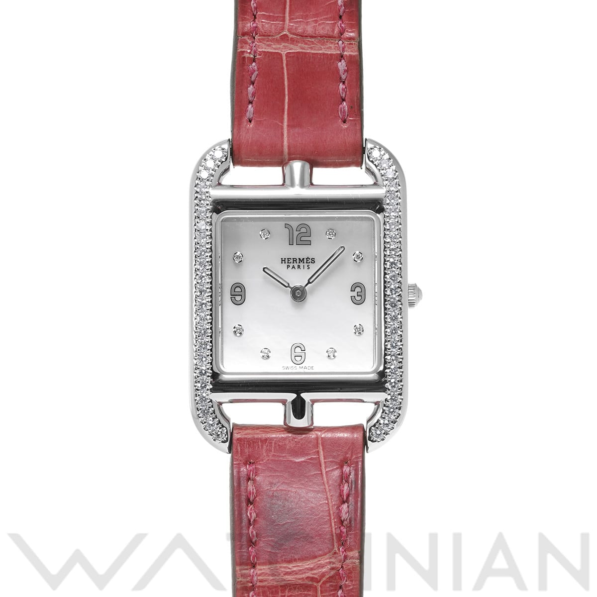 エルメス ケープコッド CC1.232 ホワイトシェル/ダイヤモンド レディース 時計 【中古】【wristwatch】
