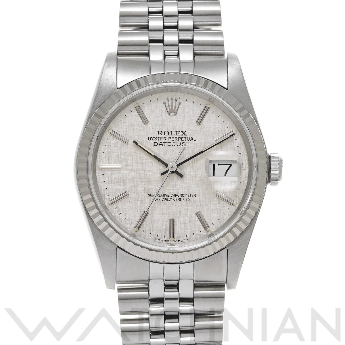 ロレックス デイトジャスト 16234 シルバー メンズ 時計 【中古】【wristwatch】
