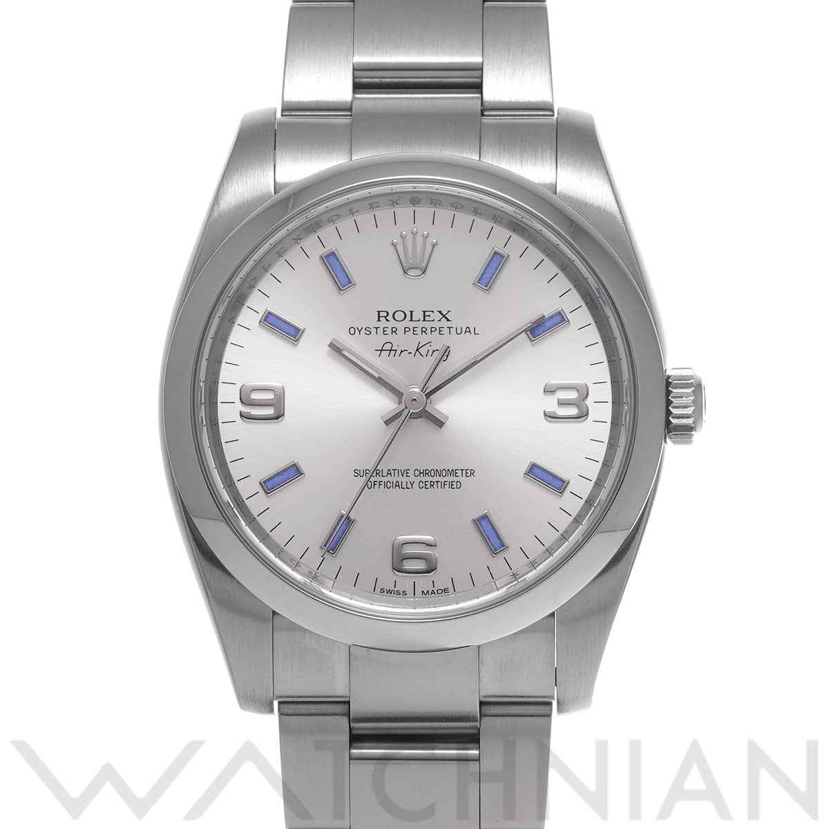 ロレックス エアキング 114200 シルバー メンズ 時計 【中古】【wristwatch】