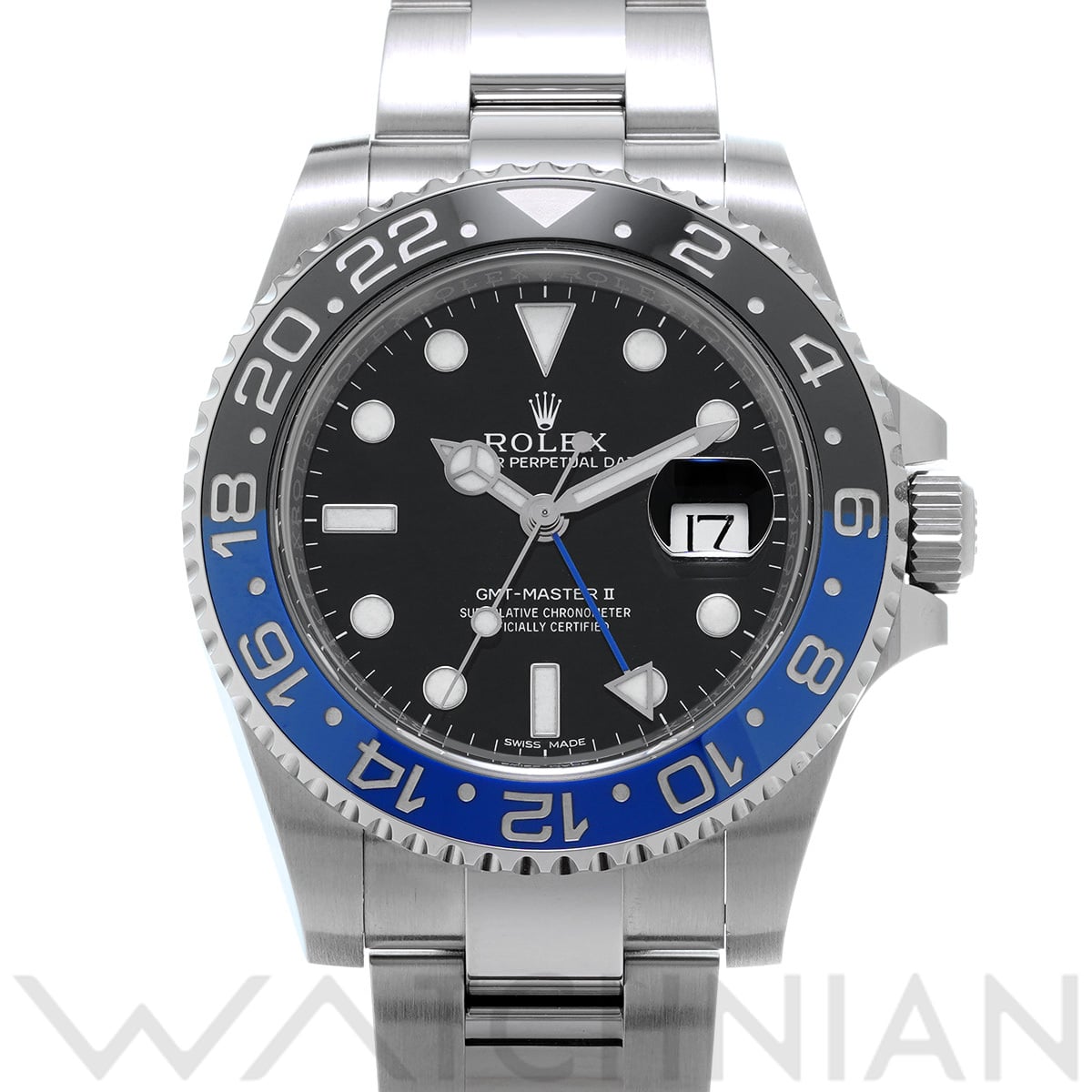 ロレックス GMTマスターII 116710BLNR ブラック メンズ 時計 【中古】【wristwatch】