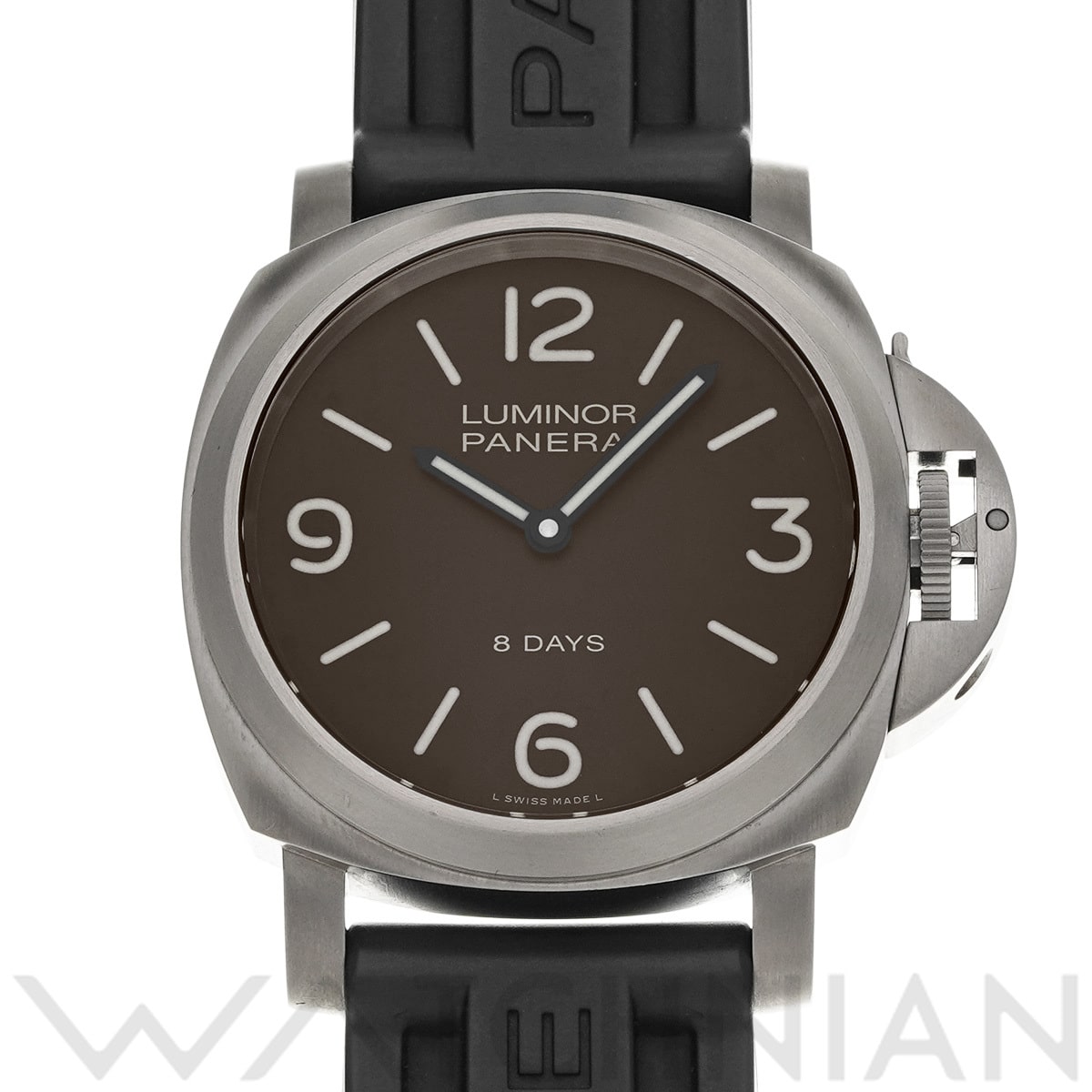 パネライ ルミノール ベース 8デイズ チタニオ PAM00562 ブラウン メンズ 時計 【中古】【wristwatch】