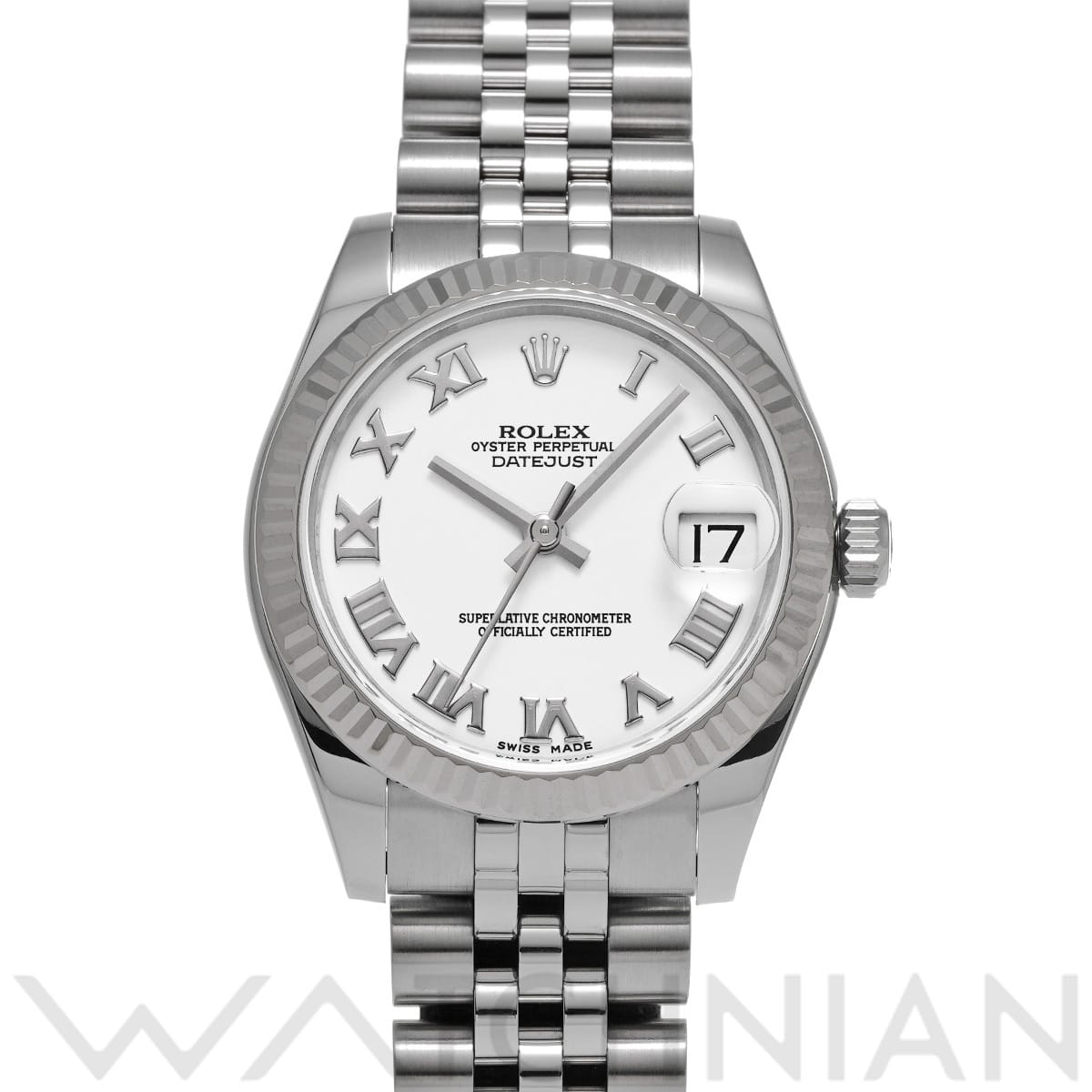 ロレックス デイトジャスト 31 178274 ホワイト ユニセックス 時計 【中古】【wristwatch】