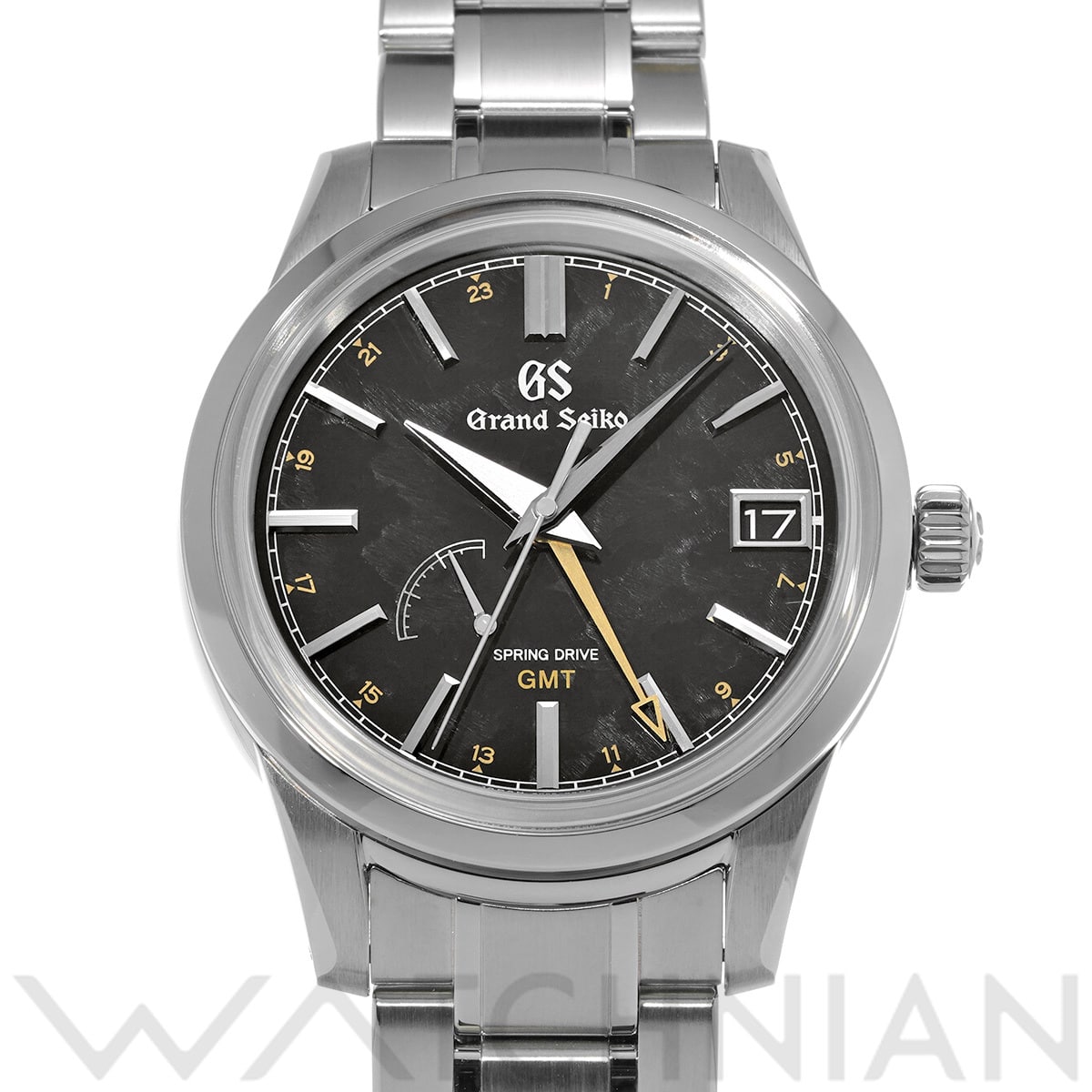 グランドセイコー 9Rスプリングドライブ GMT SBGE271 ブラック メンズ 時計 【中古】【wristwatch】