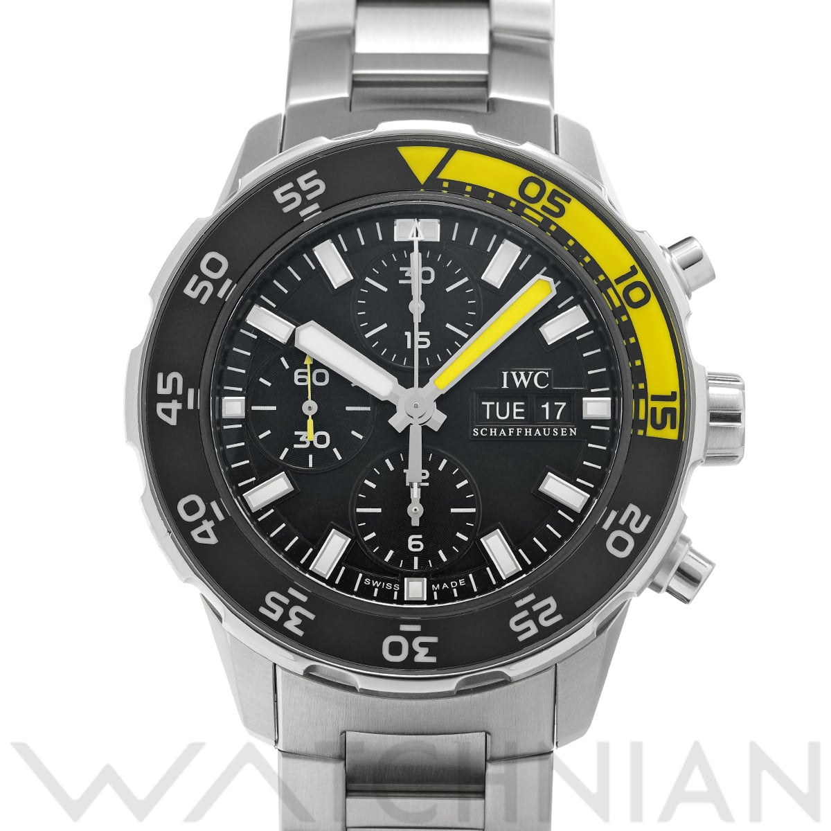 IWC アクアタイマー クロノグラフ IW376708 ブラック メンズ 時計 【中古】【wristwatch】