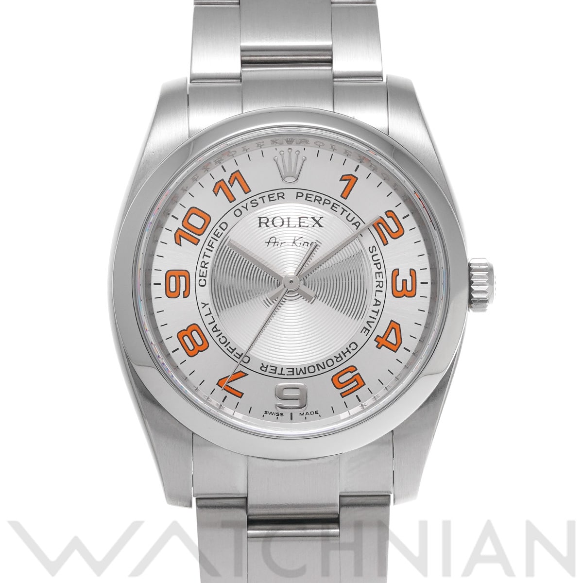 ロレックス エアキング 114200 シルバーコンセントリック メンズ 時計 【中古】【wristwatch】