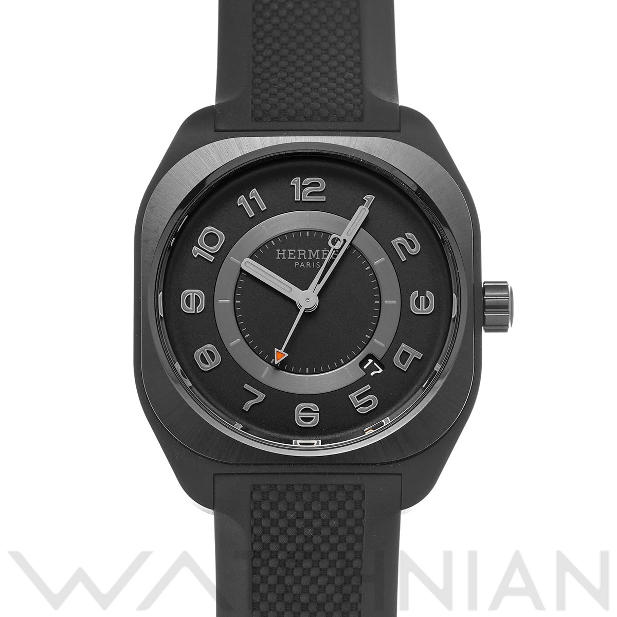 エルメス H08 42MM SP1.742.332 ブラック メンズ 時計 【中古】【wristwatch】