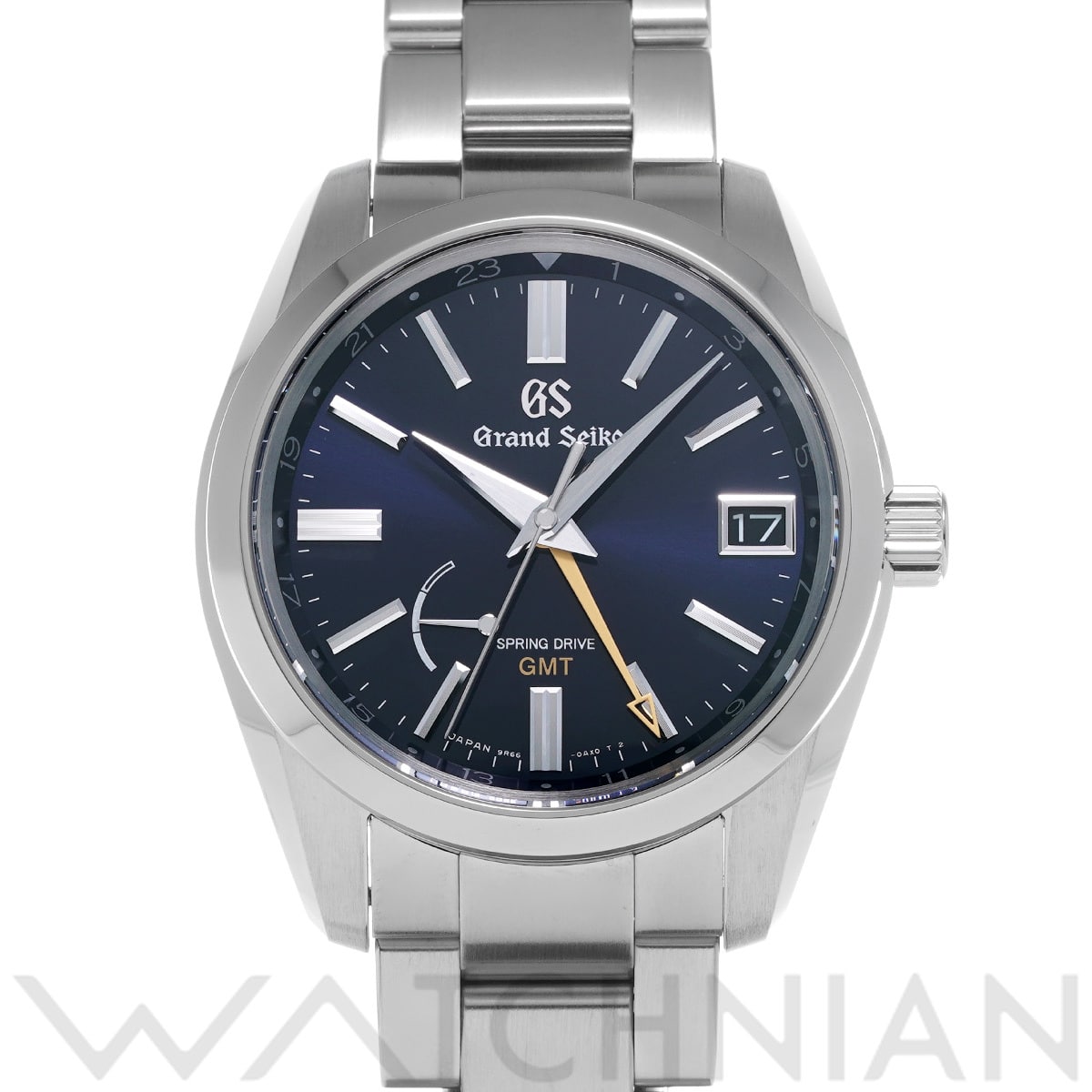 グランドセイコー ヘリテージコレクション スプリングドライブ GMT SBGE281 ミッドナイトブルー メンズ 時計 【中古】【wristwatch】