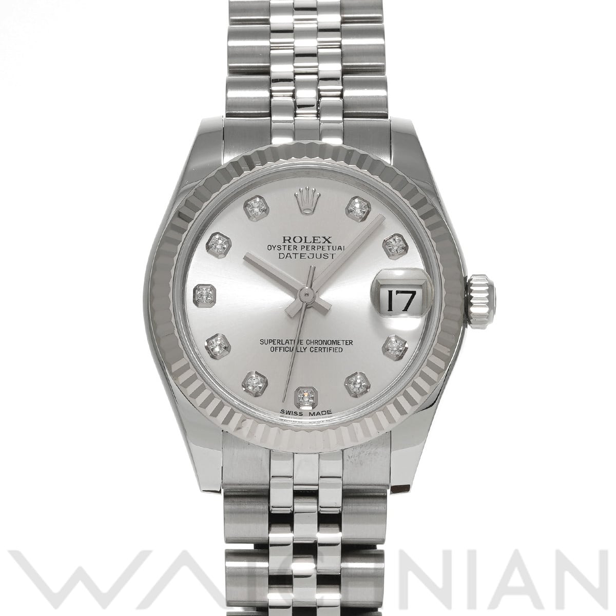 ロレックス デイトジャスト 31 178274G シルバー/ダイヤモンド ユニセックス 時計 【中古】【wristwatch】
