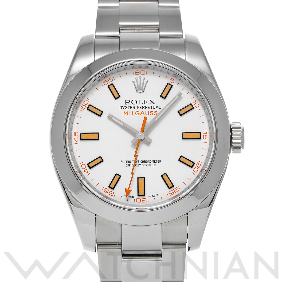 ロレックス ミルガウス 116400 ホワイト メンズ 時計 【中古】【wristwatch】