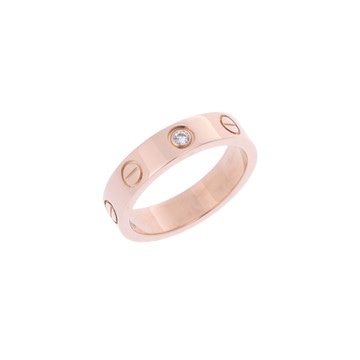 カルティエ ミニラブリング #46 1PD ゴールド CRB4050746 K18ピンクゴールド PG レディース ジュエリー 【中古】【jewelry】