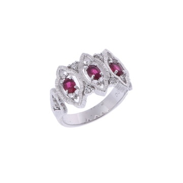 水野薫子 ハーレムリング #12 シルバー K18ホワイトゴールド WG レディース ジュエリー 【中古】【jewelry】