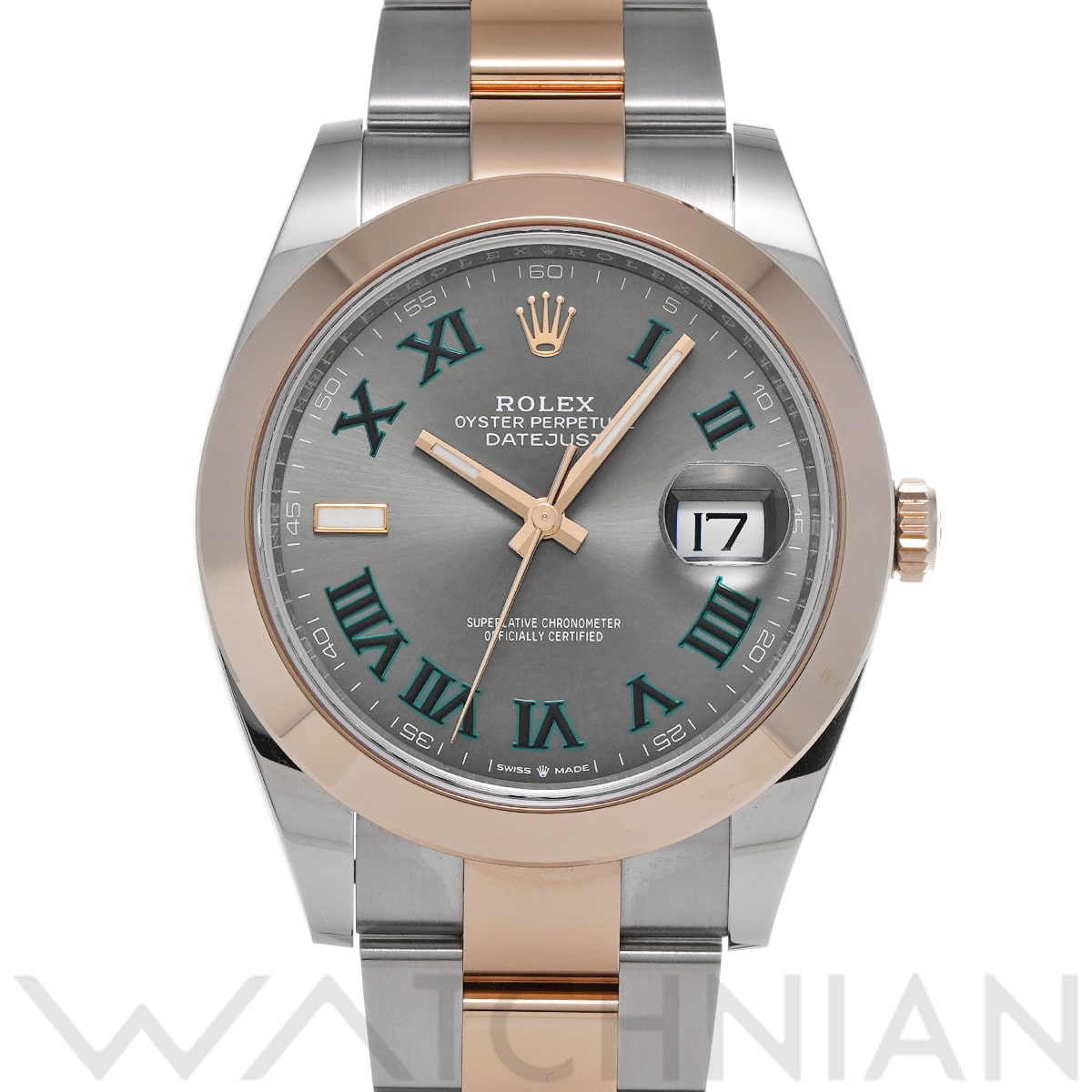 ロレックス デイトジャスト 41 126301 スレート メンズ 時計 【中古】【wristwatch】